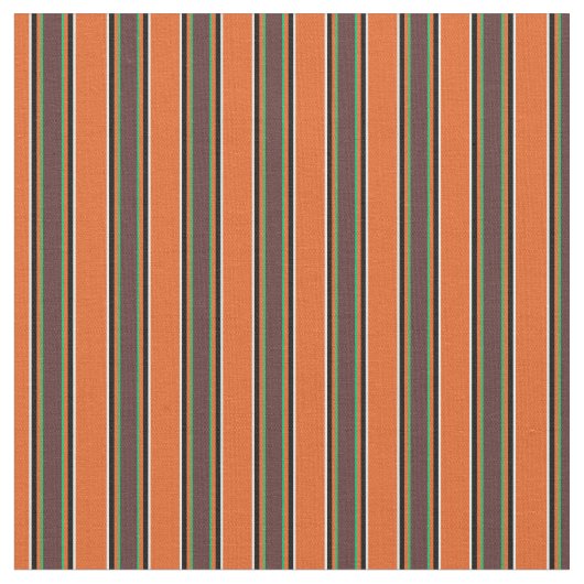 Elegantes trendiges Streifenmuster l Orange Stoff (Nahaufnahme)