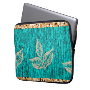 Elegantes Trendiges Türkis Laptopschutzhülle