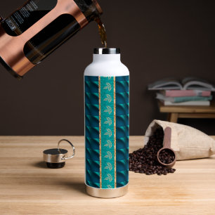 Elegantes Trendiges Türkis Trinkflasche