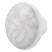 Elegantes Trendy Rosen-Marmorierunggold Keramikknauf (Rechts)