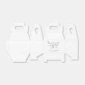 Elegantes Trendy Script Custom Danke White Geschenkschachtel (Ungefaltet)