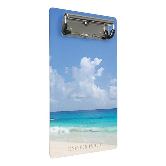 Elegantes trendy Template für die Wasserfarbenwell Mini Klemmbrett (Schrägansicht)