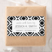 Elegantes Tribal Muster Schwarz-Weiß-Kat-Motiv (Insitu)