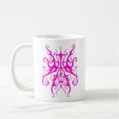 Elegantes Tribal Tattoo Design - Rosa Kaffeetasse (Links)
