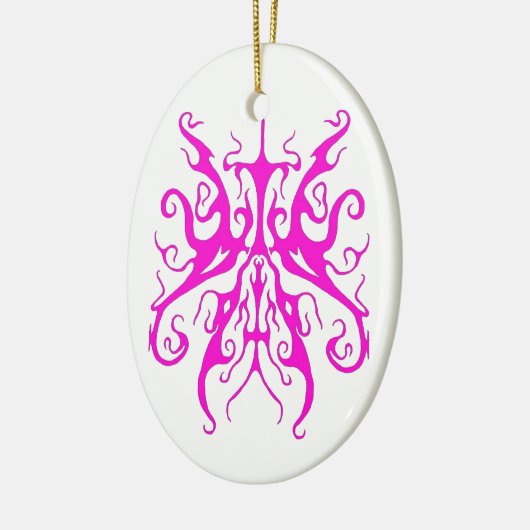 Elegantes Tribal Tattoo Design - Rosa Keramik Ornament (Links)