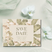 Elegantes Tropical Beach Foto Hochzeit speichern S Save The Date