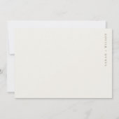 Elegantes Tropical Beach Palm Tree Sketch Pale Gol Save The Date (Rückseite)