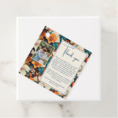 Elegantes Tropical Blume Floral Wedding Foto Geschenkanhänger (Beispiel)