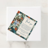 Elegantes Tropical Blume Floral Wedding Foto Geschenkanhänger (Beispiel)