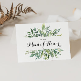 Elegantes Tropical Green Brautparty Vielen Dank Dankeskarte