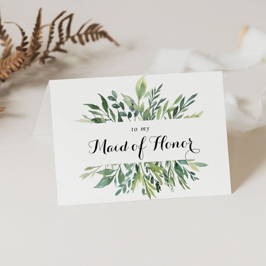 Elegantes Tropical Green Brautparty Vielen Dank Dankeskarte