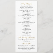 Elegantes Tropical Palm Tree Beach Hochzeitsprogra Einladung (Rückseite)