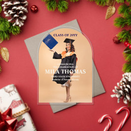 Elegantes Tropical Verlass Abschluss Foto Acryl in Acryleinladungen