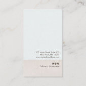 Elegantes Tropisches Ananas-Logo Visitenkarte (Rückseite)