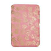 elegantes tropisches Ananasmuster der Badematte (Vorderseite Vertikal)