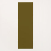 Elegantes tropisches Beige Blätter auf Braun Yogamatte (Rückseite)