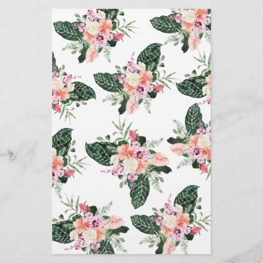 Elegantes tropisches Brautparty (Rückseite)