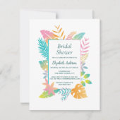 Elegantes tropisches Brautparty Aloha Einladung (Vorderseite)