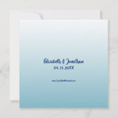 Elegantes tropisches Brautparty am Strand Einladung (Rückseite)