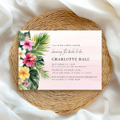 Elegantes tropisches Brautparty Einladung