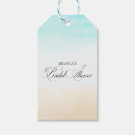 Elegantes tropisches Brautparty Geschenkanhänger