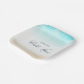 Elegantes tropisches Brautparty Pappteller (Gewinkelt)