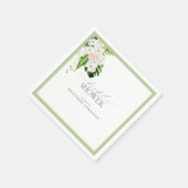 Elegantes tropisches Brautparty Serviette (Ecke)