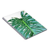 Elegantes tropisches Dschungelblatt aus Palmblätte Notizblock (Rechte Seite)