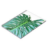 Elegantes tropisches Dschungelblatt aus Palmblätte Notizblock (Linke Seite)