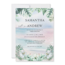 Elegantes tropisches Hochzeitwasser