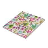 Elegantes tropisches Muster Fliese (Seite)