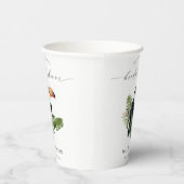 Elegantes tropisches Regenwald Toucan Brautparty Pappbecher (Rechts)