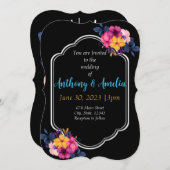 Elegantes Tropisches Thema Hochzeit Einladung (Vorne/Hinten)