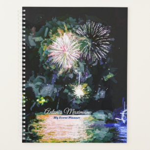 Elegantes tropisches Wasser Wasserfarbe Mein Event Planer