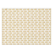 Elegantes tropisches weißes Goldananas-Muster Tischdecke (Vorderseite (Horizontal))