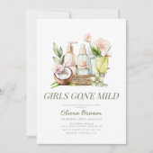 Elegantes tropisches Wellness-Center-Brautparty Einladung (Vorderseite)