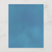 Elegantes Türkis Blue Rose HAUSHALT Hochzeit Einla (Rückseite)