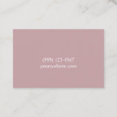 Elegantes Türkis- und Silver Dahlia-Blume-Design Visitenkarte (Rückseite)