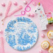 Elegantes türkisfarbenes Brautparty Pappteller (Party)