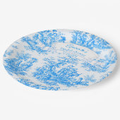 Elegantes türkisfarbenes Brautparty Pappteller (Schrägansicht)