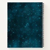 Elegantes, türkisfarbenes Imitat Notizblock (Rückseite)