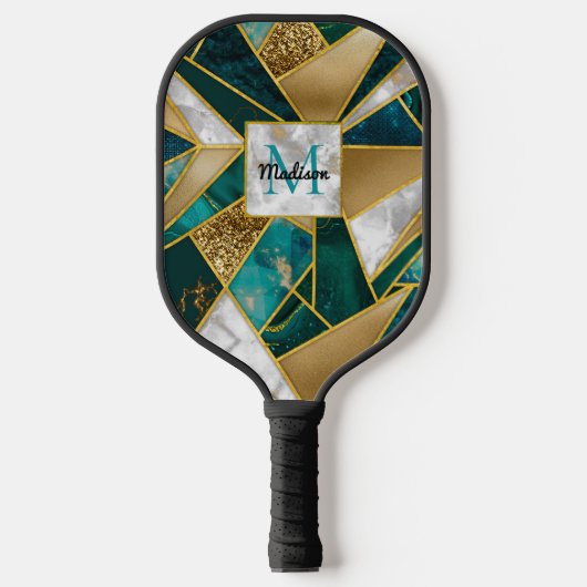 Elegantes, türkisfarbenes Imitat Pickleball Schläger (Vorderseite)