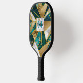 Elegantes, türkisfarbenes Imitat Pickleball Schläger (Links)