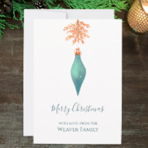 Elegantes türkisfarbenes Weihnachtsbaum