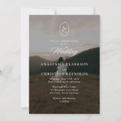 Elegantes Typografie-Foto Einladung (Vorderseite)