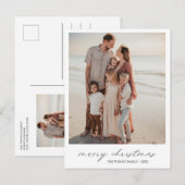 Elegantes Typografie-Foto Moderne Weihnachten (Vorne/Hinten)