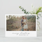 Elegantes Typografie-Foto Moderne Weihnachten (Stehend Vorderseite)