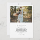 Elegantes Typografie-Foto Moderne Weihnachten (Rückseite)