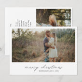 Elegantes Typografie-Foto Moderne Weihnachten (Vorne/Hinten)