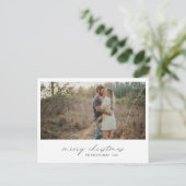 Elegantes Typografie-Foto Moderne Weihnachten (Stehend Vorderseite)